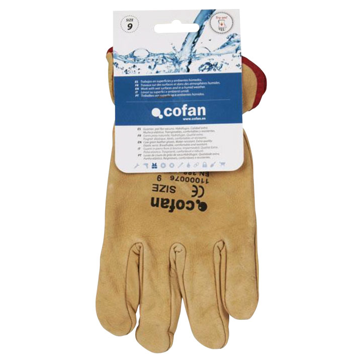 Guantes de piel de vacuno Cofan 11000076 - Imagen 2