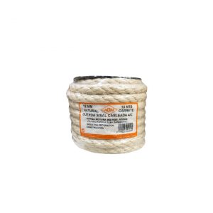 Cuerda sisal 12 mm natural cableada 4/C 10 m carrete
