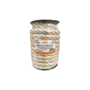 Cuerda sisal 14 mm natural cableada 4/C 10 m carrete