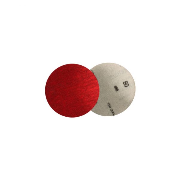 Disco de velcro  Ø 115 cerámico inox. grano  acero-inox. grano 120 ( 1 unidad ) - Imagen 2