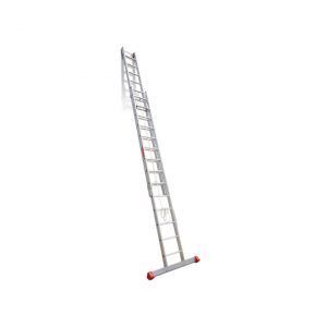 Escalera 12+12 peldaños de aluminio extensible con cuerda EN212 Faraone