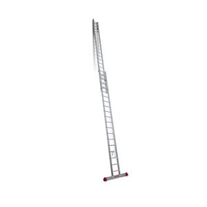 Escalera 19+19 peldaños de aluminio extensible con cuerda EN219 Faraone