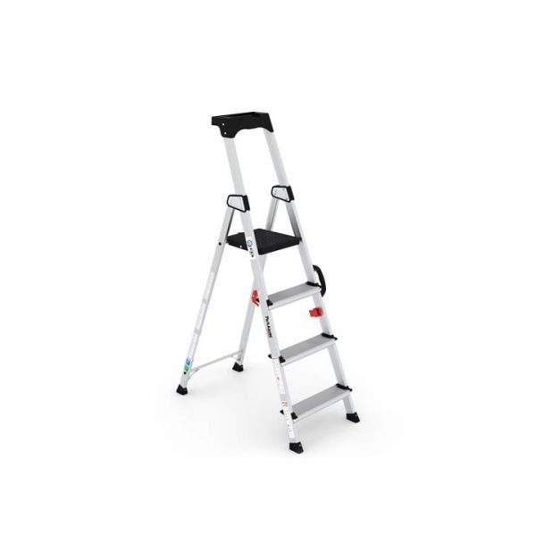 Escalera 4 peldaños de aluminio profesional Deluxe Persum