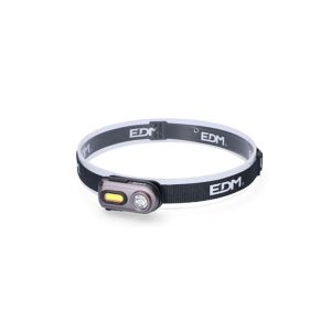 Linterna cabeza EDM 2 leds 3W+5W 400 lm recargable