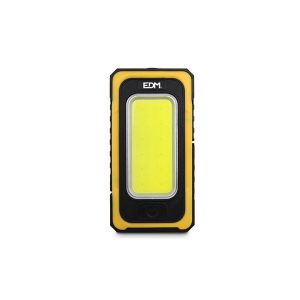 Linterna Led solar recargable EDM con gancho e imán cob 10W 750lm