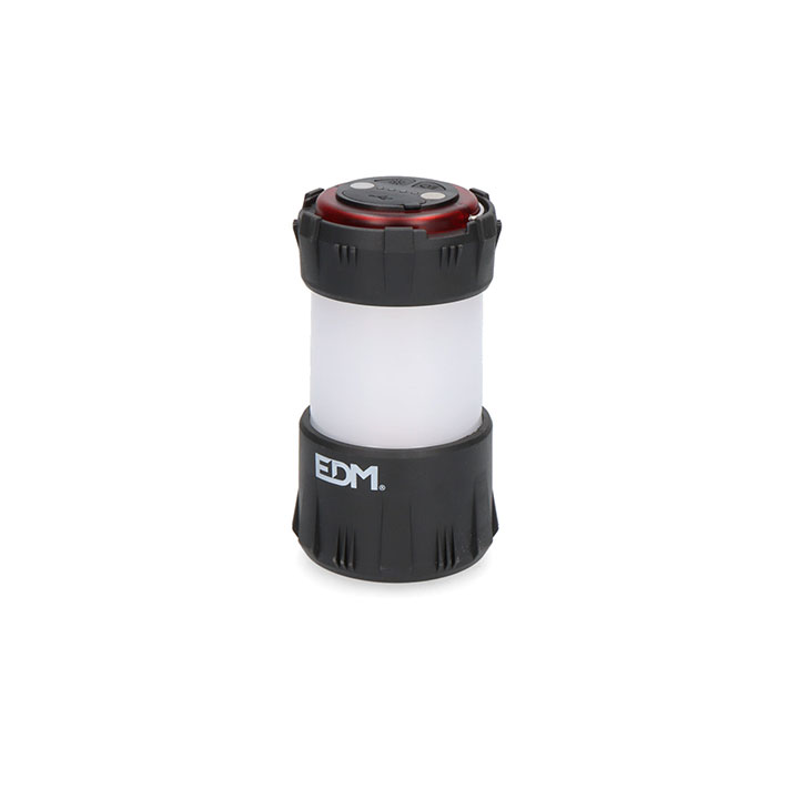 Linterna y farol portátil camping EDM de led 300lm Ø6,6x12cm