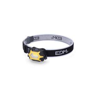 Linterna frontal EDM 1 led 1W 120lm ( 3 pilas AAA R03 incluidas )