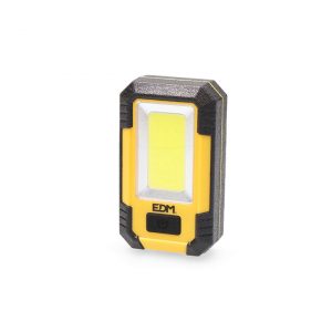 Linterna Led EDM recargable con USB con gancho e imán + soporte función Powerbank 8W 500lm