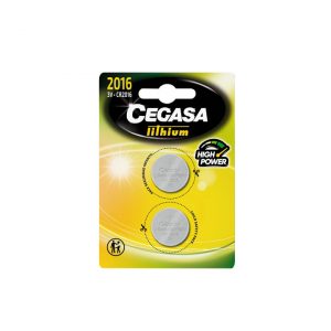 Pilas de botón litio Cegasa CR2016 3V ( 2 unidades )