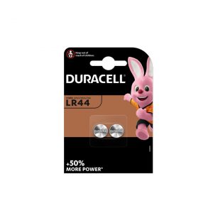 Pilas de botón alcalinas Duracell LR44  1,5V ( 2 unidades )