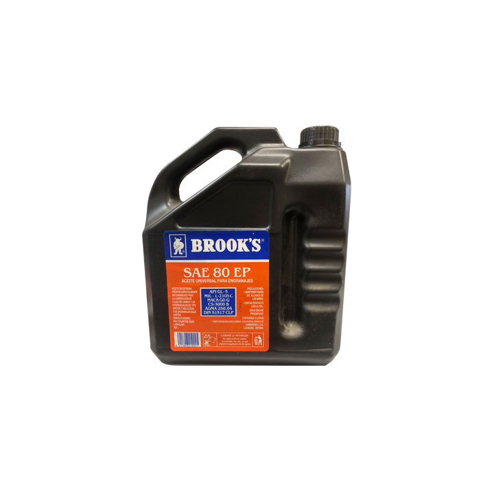 Aceite universal para engranajes SAE 80 EP Brook´s 5 L