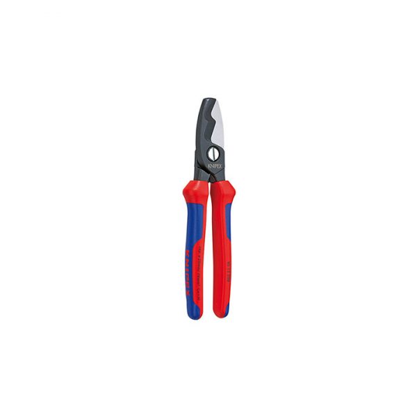 Tijeras cortacables con filo de corte doble Knipex 200 mm