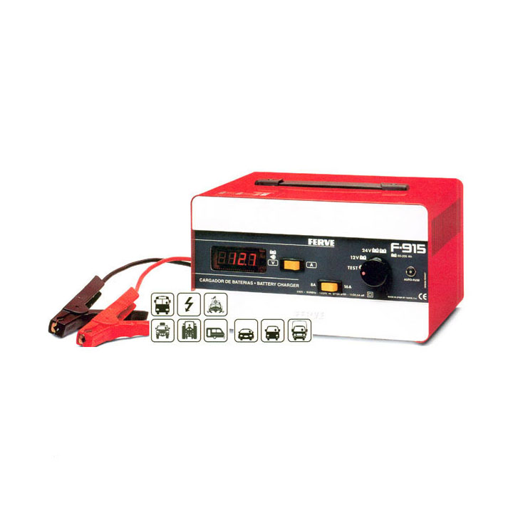 Cargador batería 50-180 AH Ferve 12-24 V F915