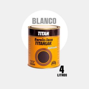 Barniz laca incoloro satinado blanco Titanlak ( 4 litros )