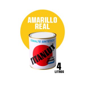 Esmalte sintético brillante Titanlux amarillo real ( 4 litros )