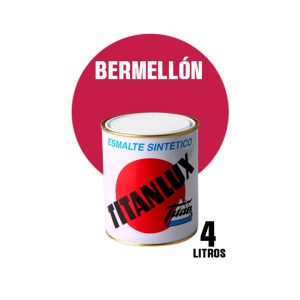 Esmalte sintético brillante Titanlux bermellón ( 4 litros )