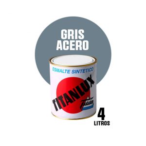 Esmalte sintético brillante Titanlux gris acero ( 4 litros )