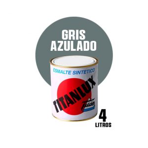 Esmalte sintético brillante Titanlux gris azulado ( 4 litros )