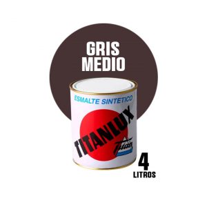 Esmalte sintético brillante Titanlux gris medio ( 4 litros )