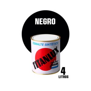 Esmalte sintético brillante Titanlux negro ( 4 litros )