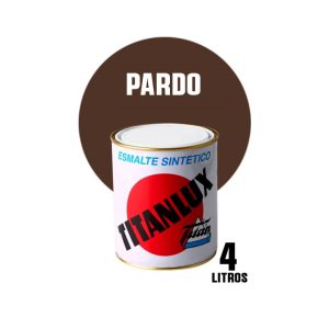 Esmalte sintético brillante Titanlux pardo ( 4 litros )
