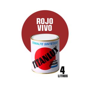 Esmalte sintético brillante Titanlux rojo vivo ( 4 litros )