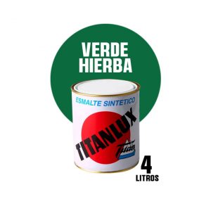 Esmalte sintético brillante Titanlux verde hierba ( 4 litros )