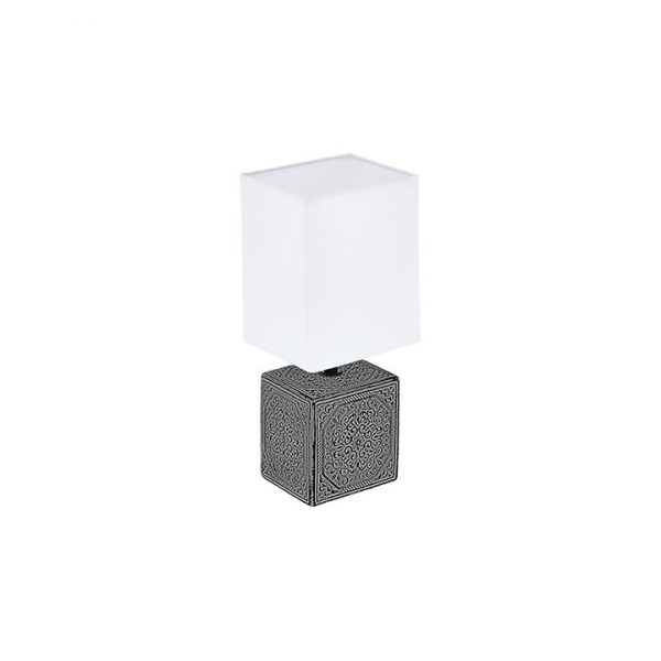 Lámpara sobremesa E-14 cerámica/tela Eglo 40W