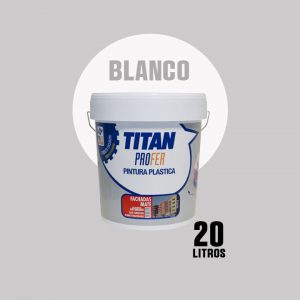 Pintura plástica fachadas mate Titan Profer PH745 blanco ( 20 kg )