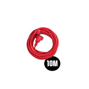 Prolongador manguera cable rojo flexible EDM 23600 ( 10 metros )