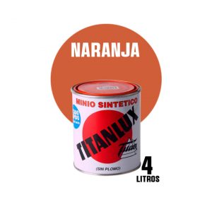 Minio sintético sin plomo naranja Titanlux ( 4 litros )