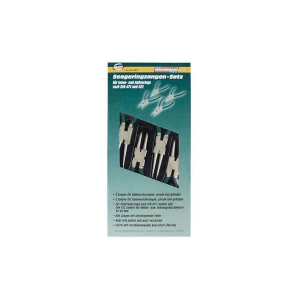 Juego de alicates de grupillas Mannessmann M10471 ( 4 piezas )