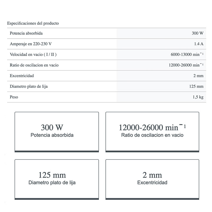 Lijadora rotorbital Crown CT13560V - Imagen 2