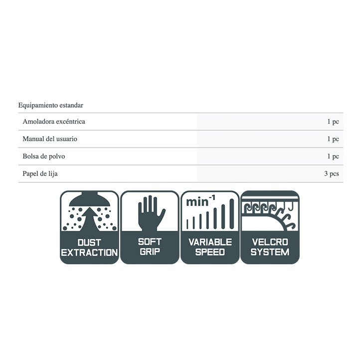 Lijadora rotorbital Crown CT13560V - Imagen 3