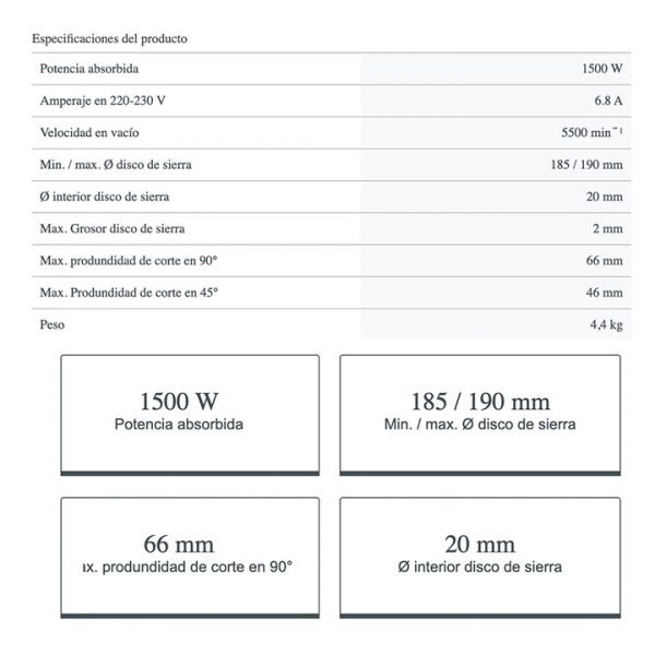 Sierra circular Crown CT15188-190 - Imagen 3