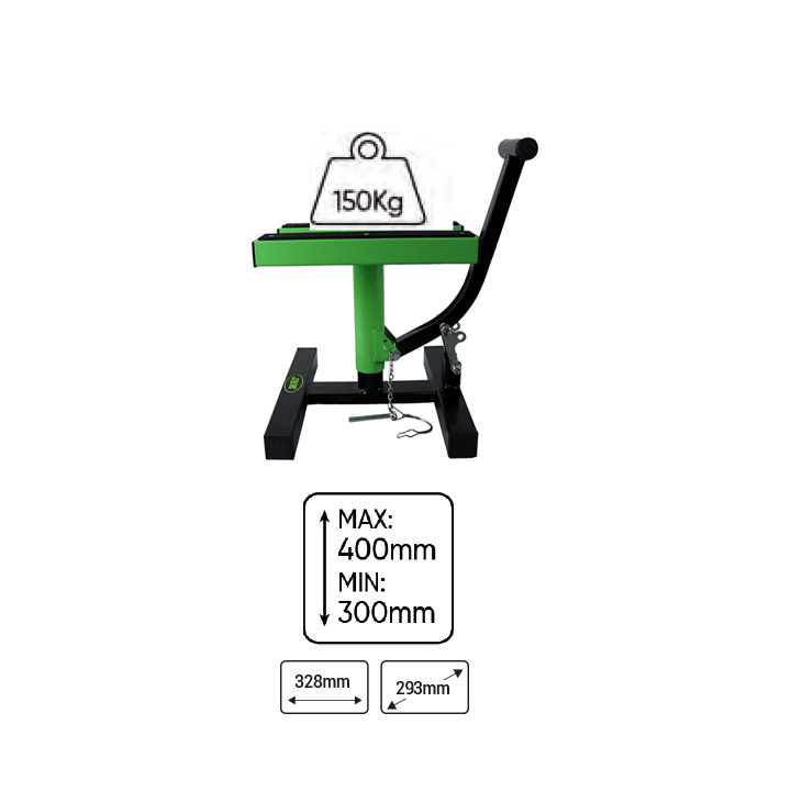 Caballete elevador de motocicleta JBM 150 Kg 53969 - Imagen 3