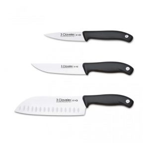 Set 3 cuchillos 3 Claveles de Cocina Evo