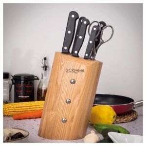 Set cuchillos 3 Claveles juego cocina Ash Uniblock