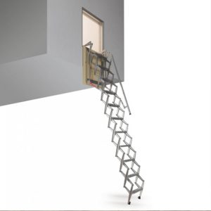 Escalera escamoteable para pared en acero galvanizado RE102