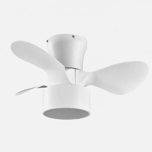 Ventilador de techo DC 24w KOS blanco 3 aspas 60d 6 vel. 2390lm 3000-4500-6000k c.remoto, memoria y temporizador