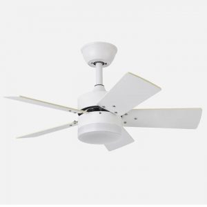 Ventilador de techo DC 36w MARTA blanco 5 aspas 3060lm c.remoto , memoria y temporizador 3000k,4000k,6000k