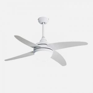 Ventilador de techo DC KLOD blanco 4 aspas 6 vel.117d control remoto y temporizador