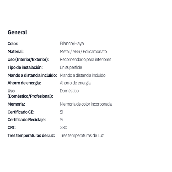 Ventilador de techo DC 24w KOS blanco-haya 3 aspas 60d 6 vel. 2390lm 3000-4500-6000k c.remoto, memoria y temporizador - Imagen 5