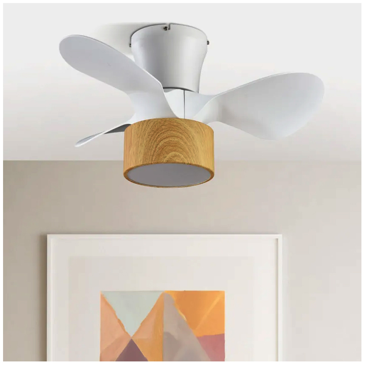 Ventilador de techo DC 24w KOS blanco-haya 3 aspas 60d 6 vel. 2390lm 3000-4500-6000k c.remoto, memoria y temporizador - Imagen 7