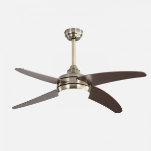 Ventilador de techo DC KLOD cuero-cerezo 4 aspas 6 vel.117d control remoto y temporizador