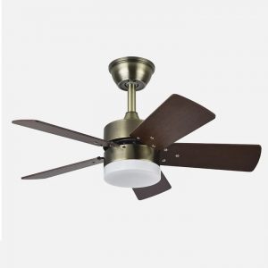Ventilador de techo DC 36w MARTA cuero 5 aspas 3060lm c.remoto , memoria y temporizador 3000k,4000k,6000k