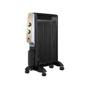 Radiador de mica Abrigo 1500W negro/oro