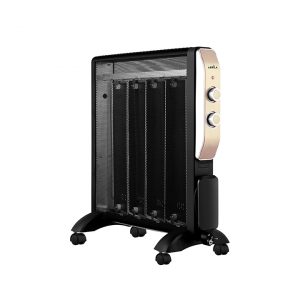 Radiador de mica Abrigo 2000W negro/oro